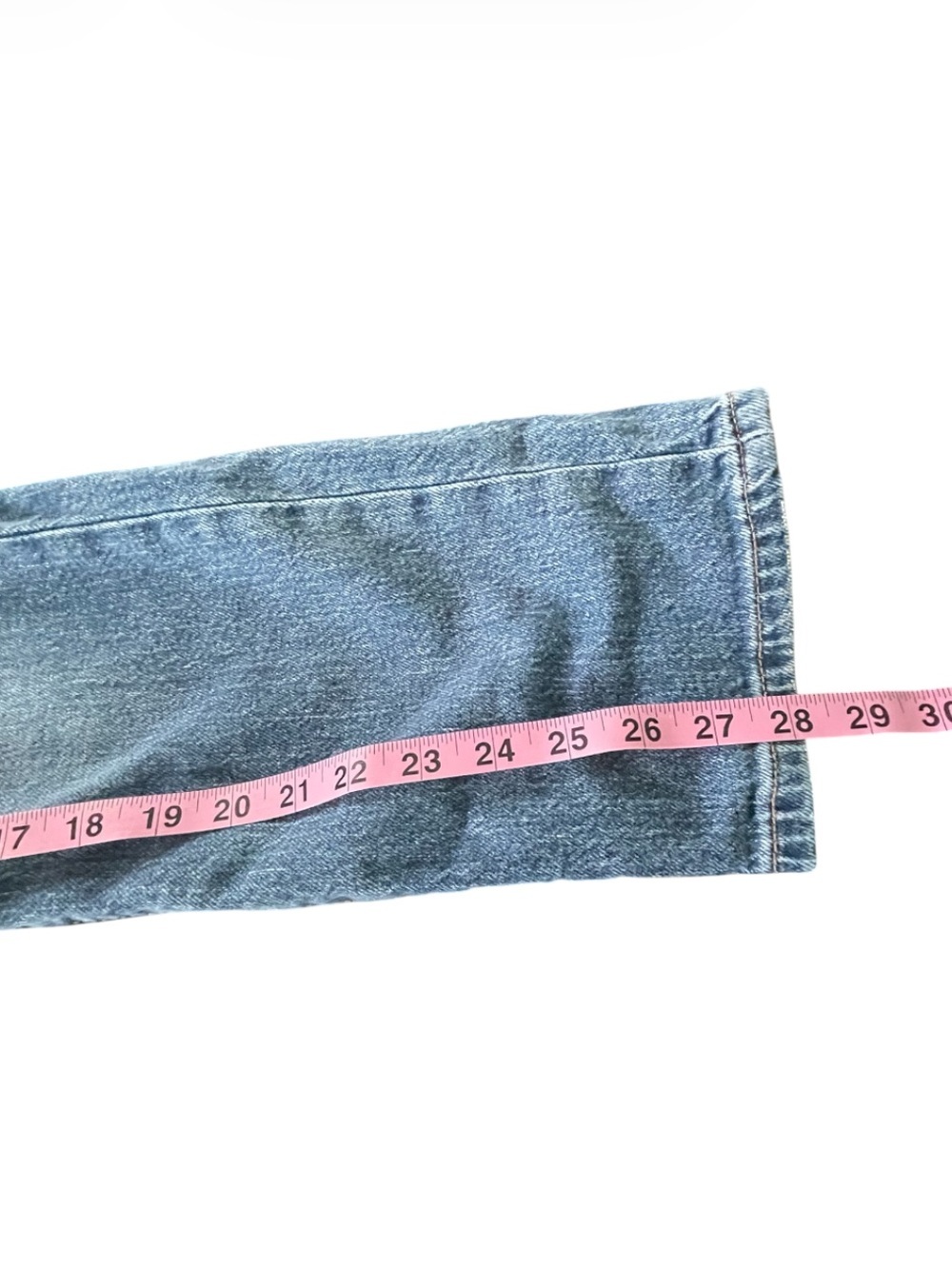 Aeropostale Mid Rise Ankle Straight Blue Jeans - Picture 10 of 12